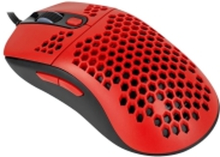 Arozzi Favo - Mus - optisk - 7 knapper - kablet - USB - Rød