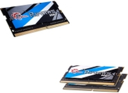 G.Skill Ripjaws - DDR4 - sett - 32 GB: 2 x 16 GB - SO DIMM 260-pin - 3200 MHz / PC4-25600 - CL18 - 1.2 V - ikke-bufret - ikke-ECC