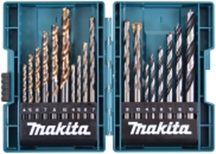 Makita - Borsett - 18 deler - 5 mm, 6 mm, 7 mm, 8 mm, 10 mm, 4 mm - for Makita DDF487RFE3, DLX2497J