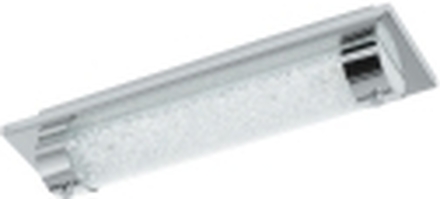 EGLO Tolorico, LED, Ikke-utskiftbare pærer, 4000 K, 1100 lm, IP44, Kromfarget, Gjennomsiktig