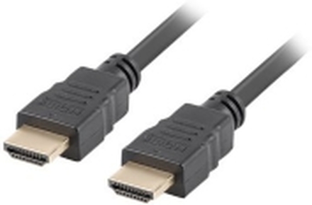 Lanberg - High Speed - HDMI-kabel med Ethernet - HDMI hann til HDMI hann - 5 m - svart - 4K-støtte