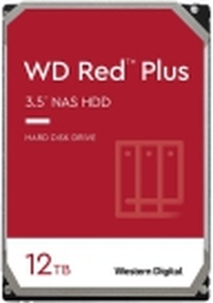 WD Red Plus NAS Hard Drive WD120EFBX - Harddisk - 12 TB - intern - 3.5 - SATA 6Gb/s - 7200 rpm - buffer: 256 MB