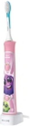 Philips Sonicare For Kids HX6352 - Tannbørste - trådløs - rosa