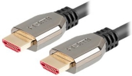 Lanberg - Ultra High Speed - HDMI-kabel - HDMI hann til HDMI hann - 1.8 m - svart - 8K 60Hz støtte, 5K120Hz support, 4K240Hz support