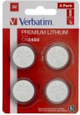 Verbatim - Batteri 4 x CR2450 - Li
