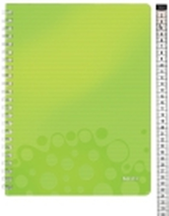 Notesbog Leitz WOW, A4, linjeret, grøn
