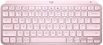 Logitech MX Keys Minimalist Wireless Illuminated Keyboard - Tastatur - trådløs - 2.4 GHz - Rose - Nordic