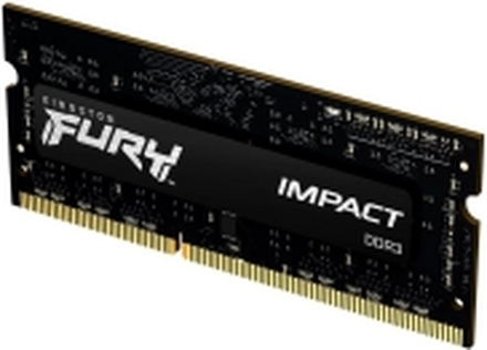 Kingston FURY Impact - DDR3L - modul - 4 GB - SO DIMM 204-pin - 1600 MHz / PC3L-12800 - CL9 - 1.35 / 1.5 V - ikke-bufret - ikke-ECC - svart