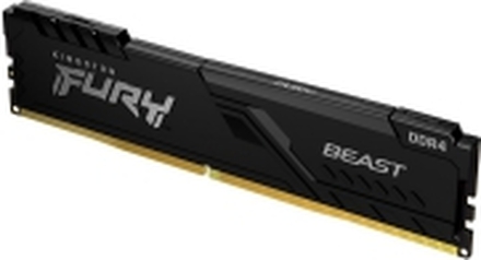 Kingston FURY Beast - DDR4 - modul - 32 GB - DIMM 288-pin - 3200 MHz / PC4-25600 - CL16 - 1.35 V - ikke-bufret - ikke-ECC - svart