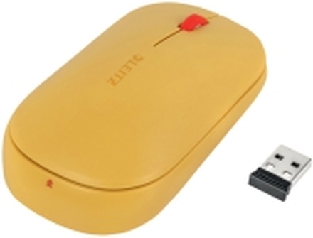 Leitz Cosy SureTrack - Mus - høyre- og venstrehåndet - 3 knapper - trådløs - 2.4 GHz, Bluetooth 3.0, Bluetooth 5.0 LE - USB trådløs mottaker