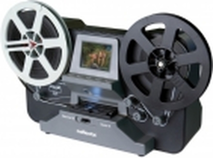 Reflecta Super 8 Normal 8 filmskanner 1440 x 1080 piksler Super 8 rullfilmer, Normal 8 rullfilmer, TV-utgang, minnekortspor, display, digitalisering (66040)