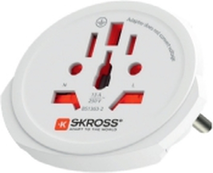 Skross 1.103165, Universell, Universell, Type B, Type I (AU), Type F, Type G (UK), Type L (IT), Type B, Type I (AU), Type C, Type F, Type J (CH), Type N (BR), Type G (UK), 100-250 V, 50 - 60 Hz