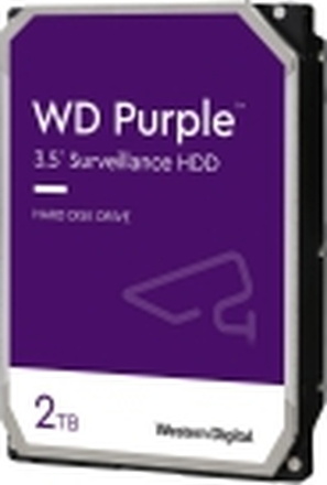 WD Purple WD22PURZ - Harddisk - 2 TB - intern - 3.5 - SATA 6Gb/s - buffer: 256 MB