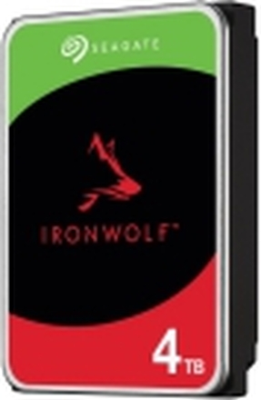 Seagate IronWolf ST4000VN006 - Harddisk - 4 TB - intern - SATA 6Gb/s - 5400 rpm - buffer: 256 MB - med 3-års Seagate Rescue Data Recovery