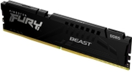 Kingston FURY Beast - DDR5 - sett - 32 GB: 2 x 16 GB - DIMM 288-pin - 6000 MHz / PC5-48000 - CL40 - 1.35 V - ikke-bufret - on-die ECC - svart