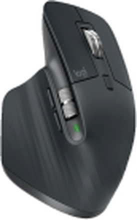 Logitech MX Master 3S - Mus - laser - 7 knapper - trådløs - Bluetooth, 2,4 GHz - Logitech BOLT-mottaker - grafitt