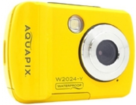 Easypix Aquapix W2024 Splash - Digitalkamera - kompakt - 5.0 MP / 16.0 MP (interpolert) - 720 p - under vannet inntil 3 m - gul