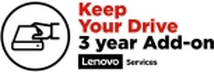 Lenovo Keep Your Drive Add On - Utvidet serviceavtale - 3 år - for ThinkPad P14s Gen 3 P15v Gen 3 P16s Gen 1 P16s Gen 2 P16v Gen 1