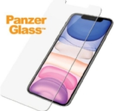 PanzerGlass 2662, Apple, Apple - iPhone XR, Apple - iPhone 11, Tørr påføring, Ripebestandig, Sjokkresistent, Antibakteriell, Gjennomsiktig, 1 stykker