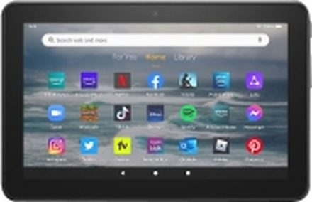 Amazon Fire 7 - 12th generation - tablet - Fire OS - 32 GB - 7 IPS (1024 x 600) - microSD-spor - svart - Lockscreen Ad-Supported