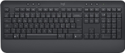 Logitech Signature K650 - Tastatur - trådløs - Bluetooth LE - QWERTY - Nordisk (dansk/finsk/norsk/svensk) - grafitt