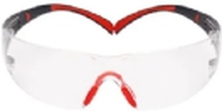 3M 7100148026, Sikkerhetsbriller, Grå, Rød, Gjennomsiktig, Polykarbonat (PC), Polykarbonat, Boks