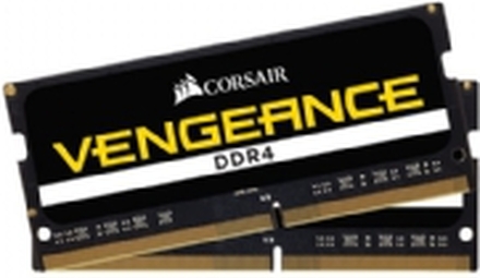 CORSAIR Vengeance - DDR4 - sett - 32 GB: 2 x 16 GB - SO DIMM 260-pin - 2666 MHz / PC4-21300 - CL18 - 1.2 V - ikke-bufret - ikke-ECC