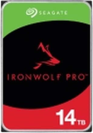 Seagate IronWolf Pro ST14000NT001 - Harddisk - 14 TB - intern - 3.5 - SATA 6Gb/s - 7200 rpm - buffer: 256 MB - med 3-års Seagate Rescue Data Recovery
