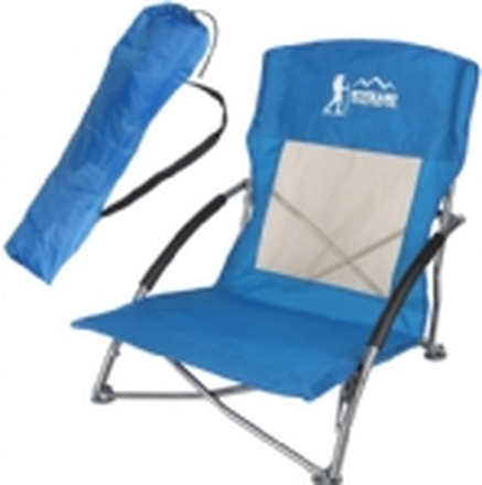 Royokamp Turist- og strandstol med armlener 55x58x64 sammenleggbar blå