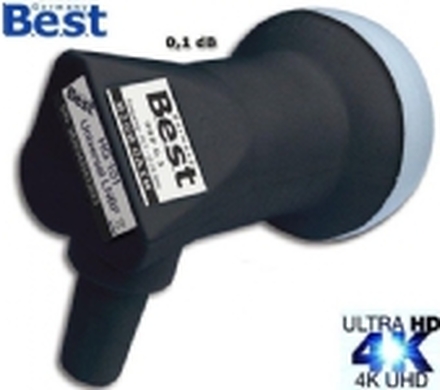 Best Konwerter Satelitarny LNB Single BEST HG 101 Ultra Black 0,1dB