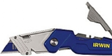 Irwin foldekniv FK 150 - Inkl. 1 trapez knivblad, kan låses i 45° pos. f/bedre vinkel