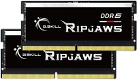 G.Skill Ripjaws - DDR5 - sett - 64 GB: 2 x 32 GB - SO DIMM 262-pin - 4800 MHz / PC5-38400 - CL40 - 1.1 V - ikke-bufret