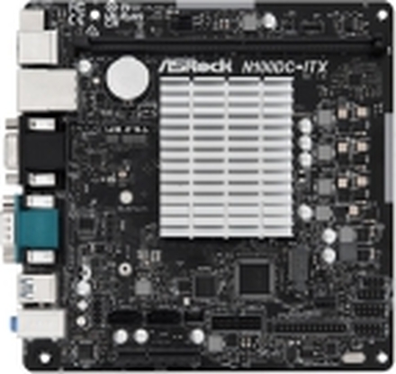 ASRock N100DC-ITX - Hovedkort - mini-ITX - Intel N-series N100 - Gigabit LAN - innbygd grafikk - HD-lyd (8-kanalers)