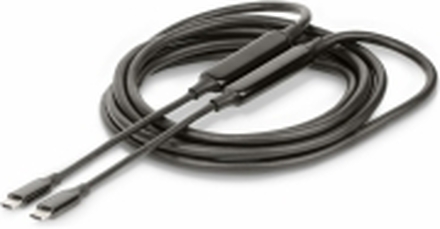 StarTech.com 3m (10ft) Active USB-C Cable, USB 3.2 Gen 2 10Gbps, Long USB Type-C Data Transfer Cable, 60W Power Delivery, 8K 60Hz, DP 1.4 Alt Mode w/HBR3/HDR10/MST/DSC 1.2/HDCP 2.2 - USB C to C cable (UCC-3M-10G-USB-CABLE) - USB-kabel - 24 pin USB-C (hann