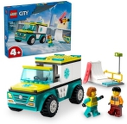 LEGO City 60403 Ambulanse og snøbrettkjører