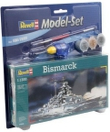 Revell Bismarck, Naval ship model, Monteringssett, 1:1200, German battleship Bismarck, Plast, Mellom