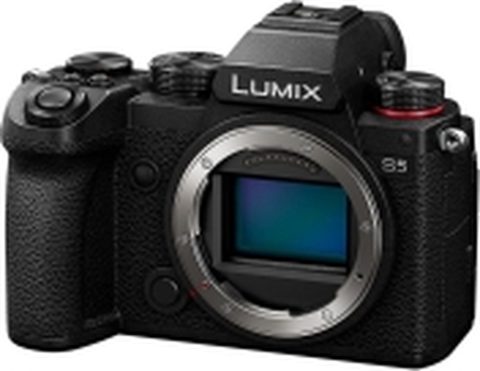 Panasonic Lumix DC-S5 - Digitalkamera - speilløst - 24.2 MP - Full Frame - 4K / 60 fps - kun hus - Wi-Fi, Bluetooth - svart