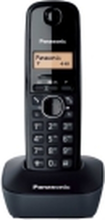 Panasonic KX-TG1611 - Trådløs telefon med anrops-ID - DECT - svart