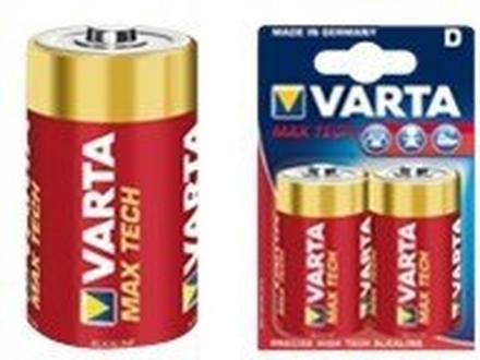 Varta Max Tech - Batteri 2 x D - Alkalisk