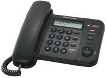 Panasonic KX-TS580FXB - Telefon med ledning med anrops-ID/samtale venter