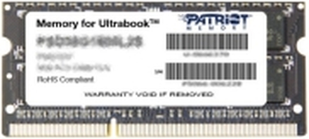 Patriot Memory for Ultrabook - DDR3L - modul - 8 GB - SO DIMM 204-pin - 1600 MHz / PC3-12800 - CL11 - 1.35 V - ikke-bufret - ikke-ECC