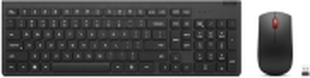 Lenovo Essential Wireless Combo Gen 2 - Tastatur- og mussett - trådløs - 2.4 GHz - Nordisk - svart - brun boks - CRU
