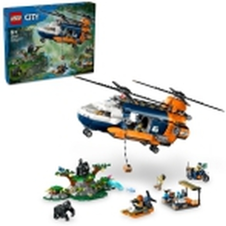 LEGO City 60437 Jungelutforskerens helikopter-baseleir