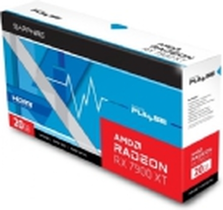 Sapphire PULSE Radeon RX 7900 XT, Radeon RX 7900 XT, 20 GB, GDDR6, 320 bit, 7680 x 4320 piksler, PCI Express x16 4.0