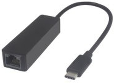 MicroConnect - Nettverksadapter - USB-C - Gigabit Ethernet x 1 - svart