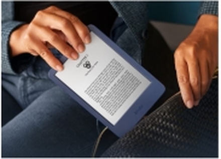 Amazon Kindle - 11. generasjon - eBook-leser - 16 GB - 6 monokrom - berøringsskjerm - Bluetooth, Wi-Fi - denim - Lockscreen Ad-Supported