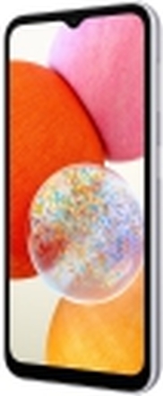 Samsung® | Galaxy A14 - 4G smarttelefon - dual-SIM - RAM 4 GB / Internminne 64 GB - microSD-spor - LCD-skjerm - 6,6 - 2408 x 1080 piksler - 3x bakkamera 50 MP, 5 MP, 2 MP - frontkamera 13 MP - Sølv