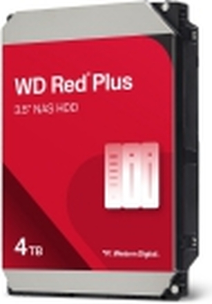 WD Red Plus WD40EFPX - Harddisk - 4 TB - intern - 3.5 - SATA 6Gb/s - 5400 rpm - buffer: 256 MB
