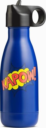 Vattenflaska med sugrör 280ml Kapow!