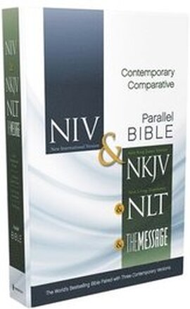 Niv, Nkjv, Nlt, The Message, Contemporary Comparative Study Side-By-side Bible, Hardcover